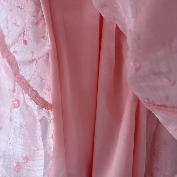 Alter’d State NWT Brittany Eyelet Tiered Mini Dress Sz L Pink - Picture 15 of 15